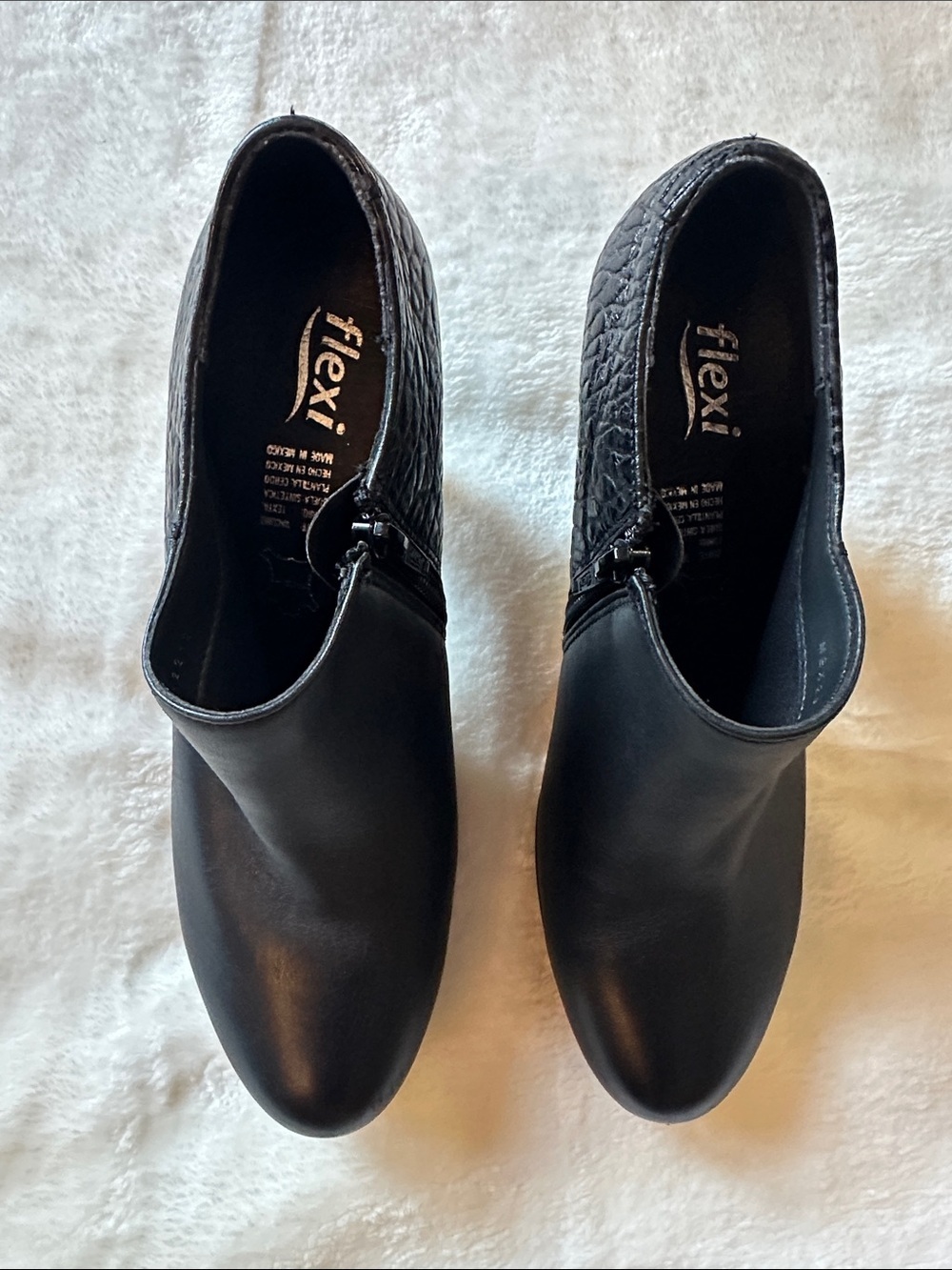 FLEXI Black Leather High-Heel Ankle Booties Sz 9 Quality Trusted Brand Feminine🔥 - Picture 4 of 15